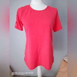 Michael Kors orange cut out short sleeves.